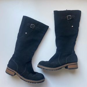 Kenneth Cole black suede boots